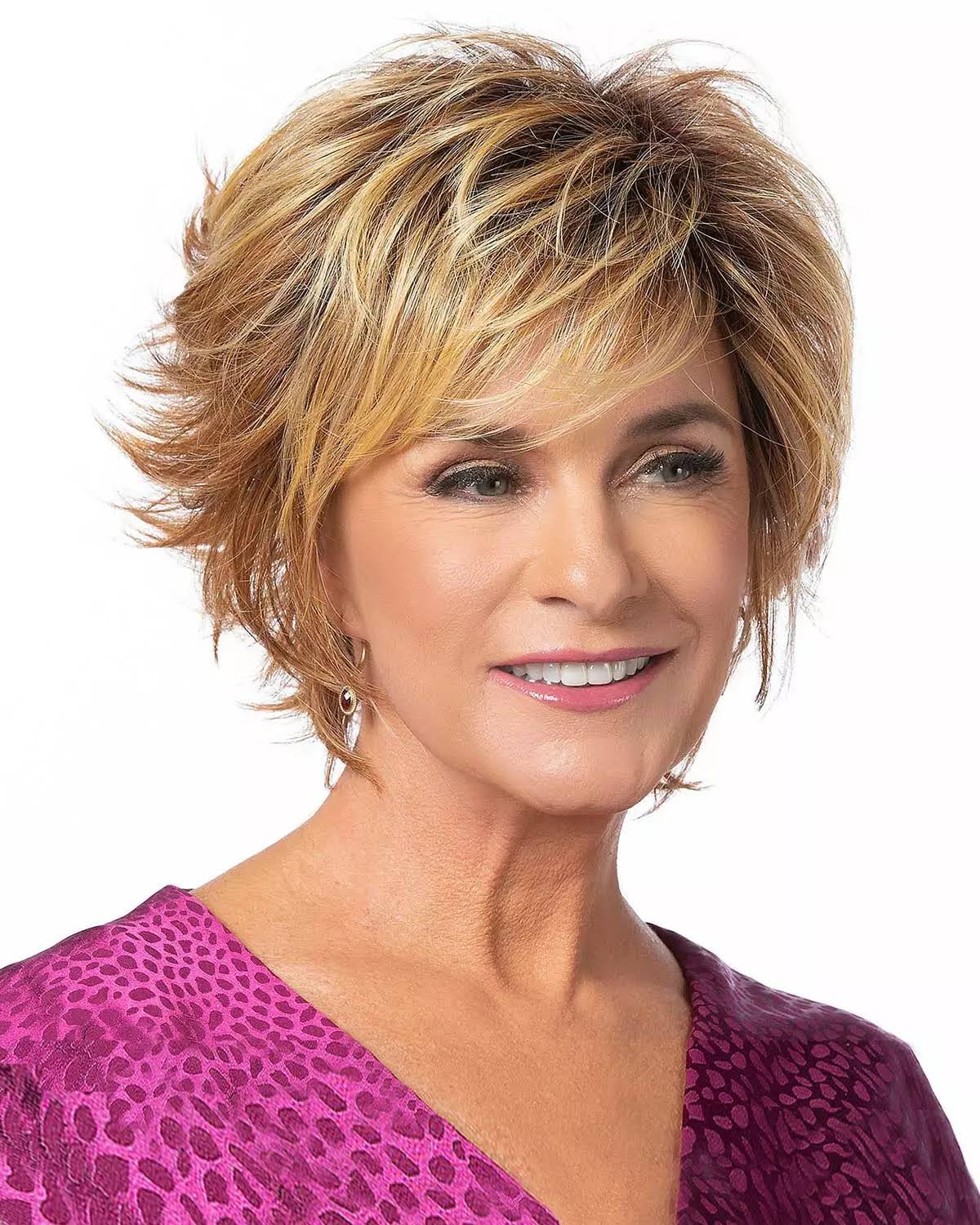 Red Blonde Shag Cut Wig S95813