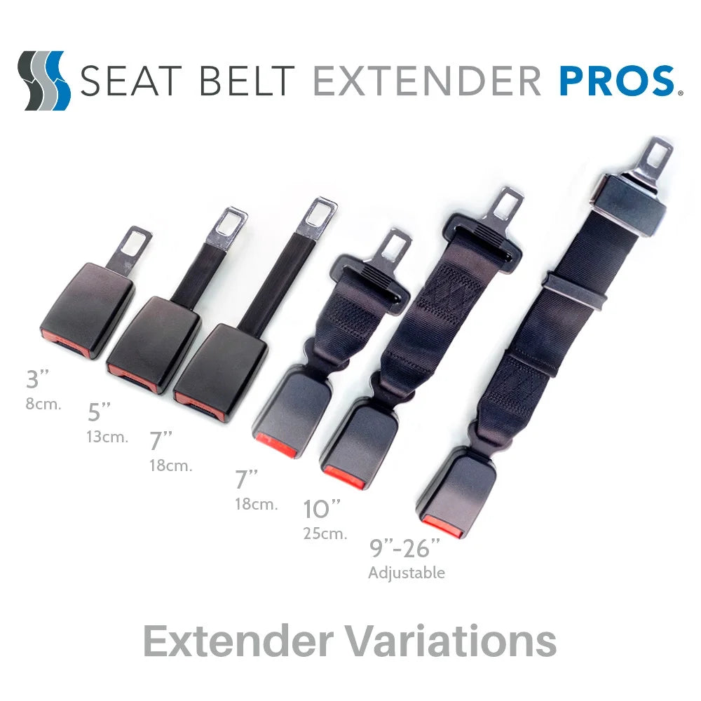 Black 7 Inch Seat Belt Extender G4378
