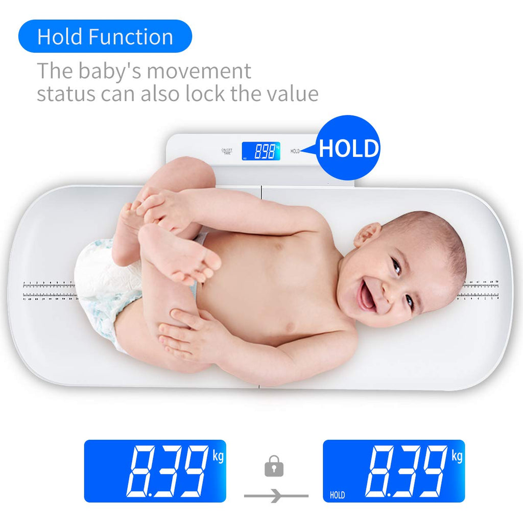 Digital Infant Scale with Measure Babies Weight and Height Tray, Pack of 2 U8884
