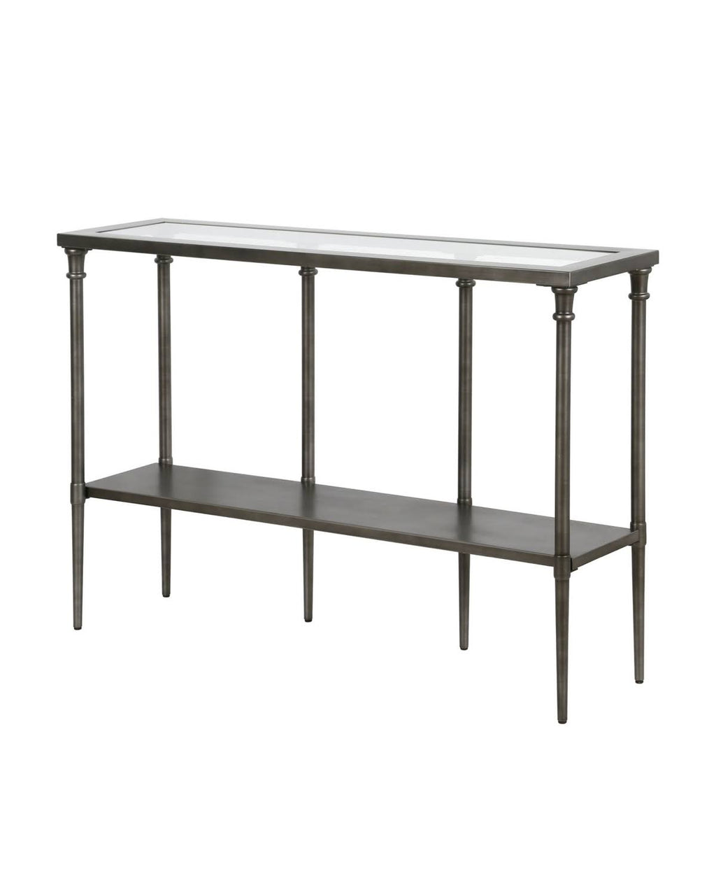 Aged Steel Console Table D38249