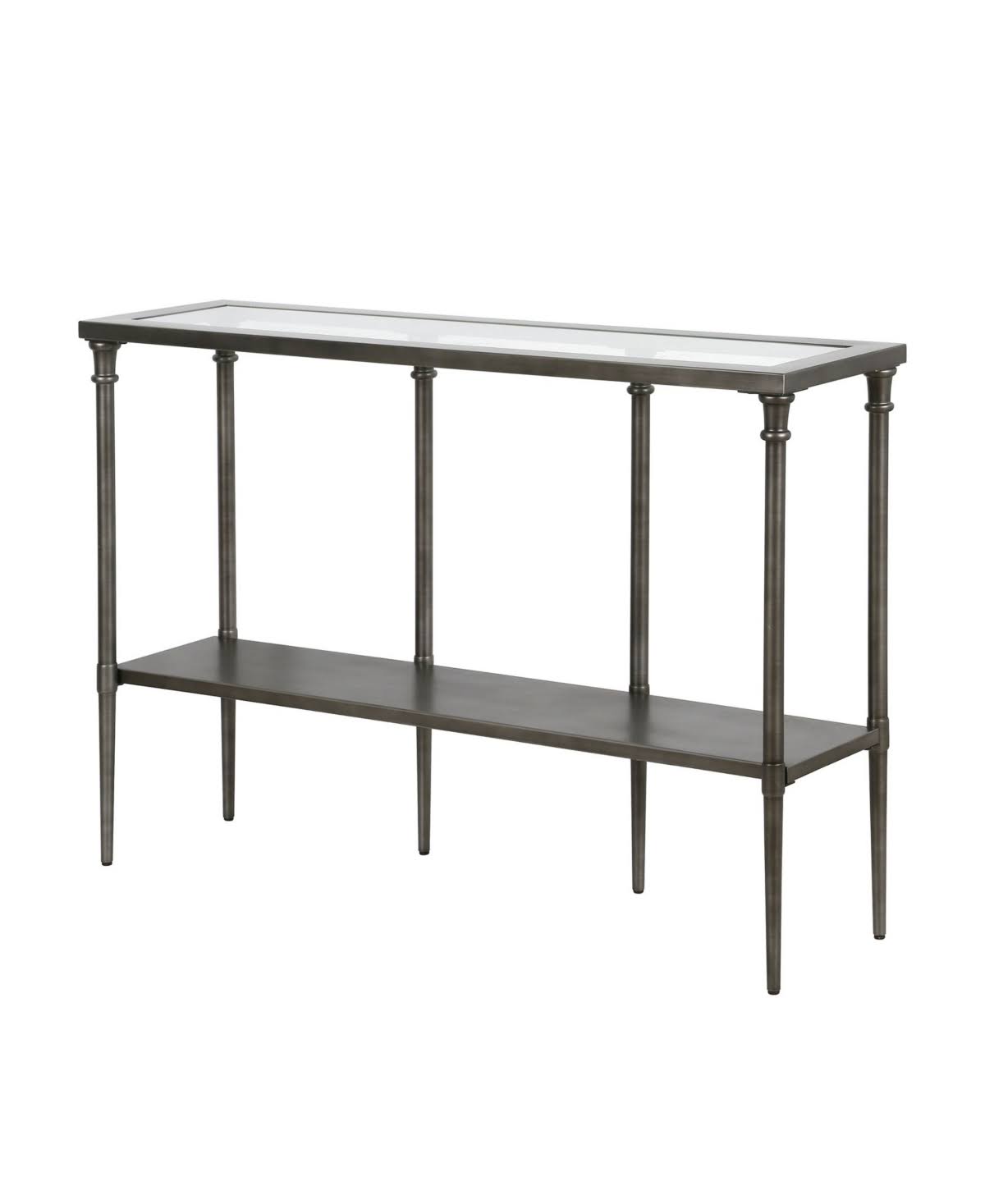 Aged Steel Console Table D38249