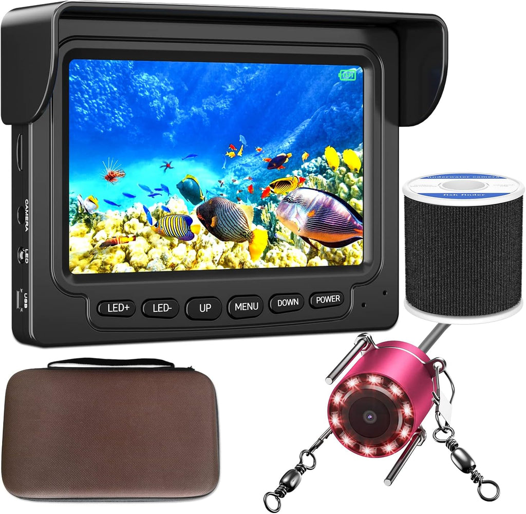 4.3 inch HD 1000TVL Color Monitor Ice Fishing Camera with 30m Cable V619