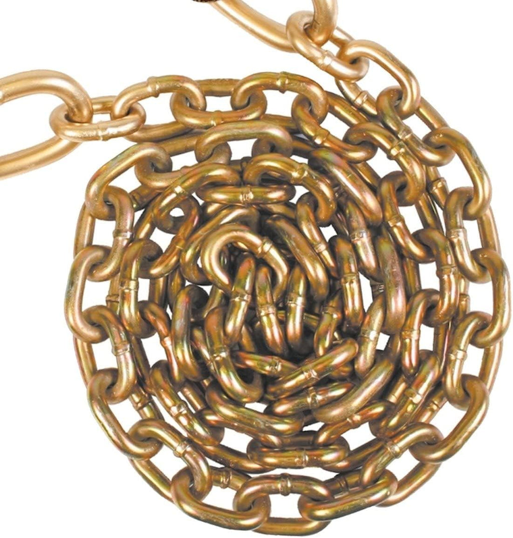 Tow Chain with Forged J Hook and T/J-Combo Hook, Grade 70 Chain, 10 Foot, 4,700 Pound Safe Working Load J52294
