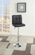 Black and Silver Set of 2 Bar Stool I94955