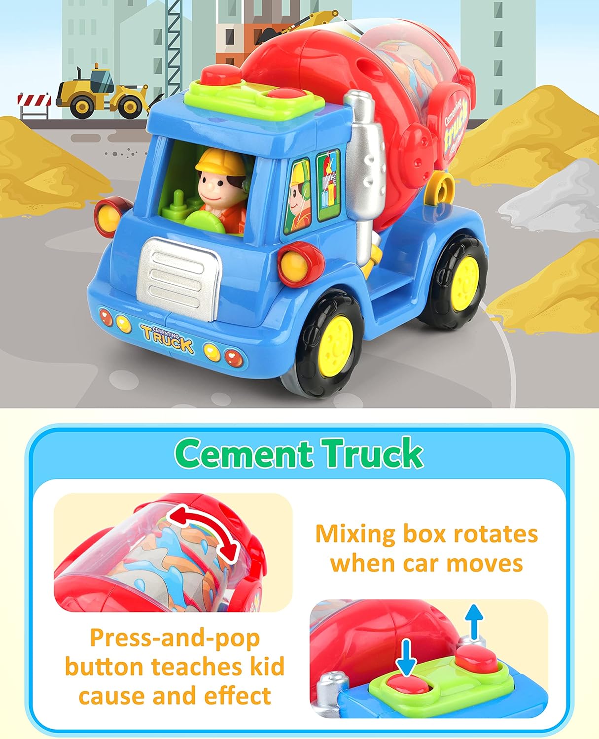 3 Pack Construction Vehicles Toy Set U33986