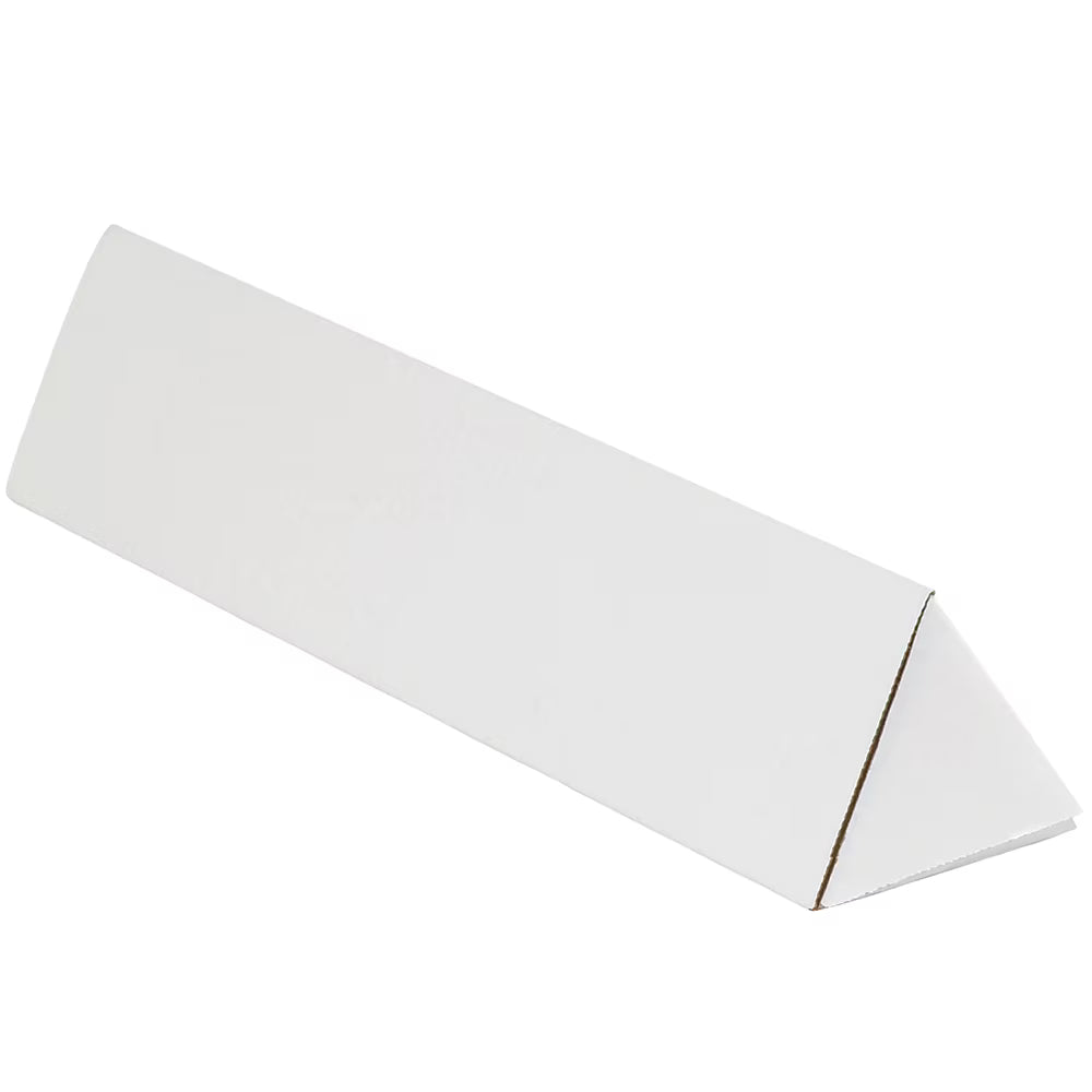 Triangle Mailing Tubes 2" x 18 1/4" White 50/Bundle K107