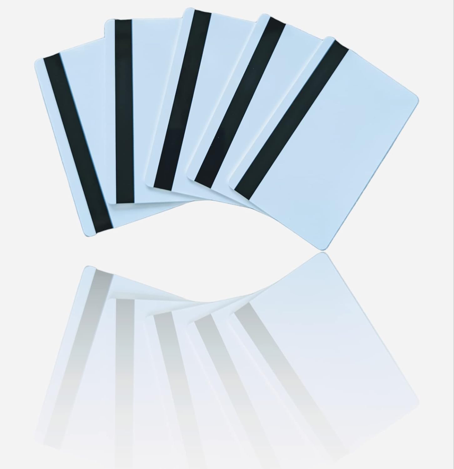 10 Pack Blank White EMV Chip Cards with Magnetic Stripe I204016