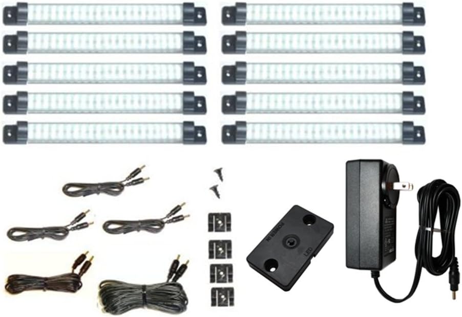 Under Cabinet LED Lighting Kit - Ten 10" Panels - Warm White - Dimmable H155