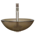 Taupe Brushed Nickel Bathroom Vessel Faucet Ensemble L469019