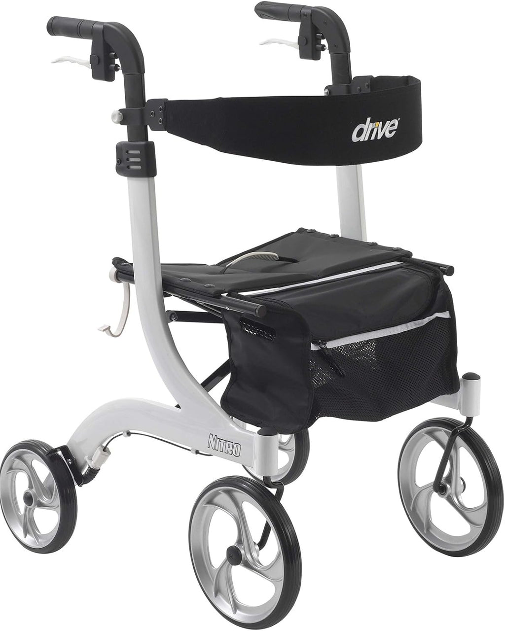 Red 4-Wheel Rollator Walker With Seat N946986