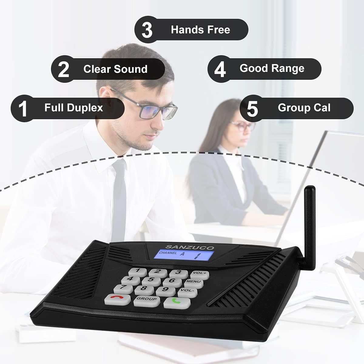 Wireless Intercom System Pack 4 H379