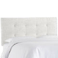 White California King Tufted Upholstered Panel Headboard E8697