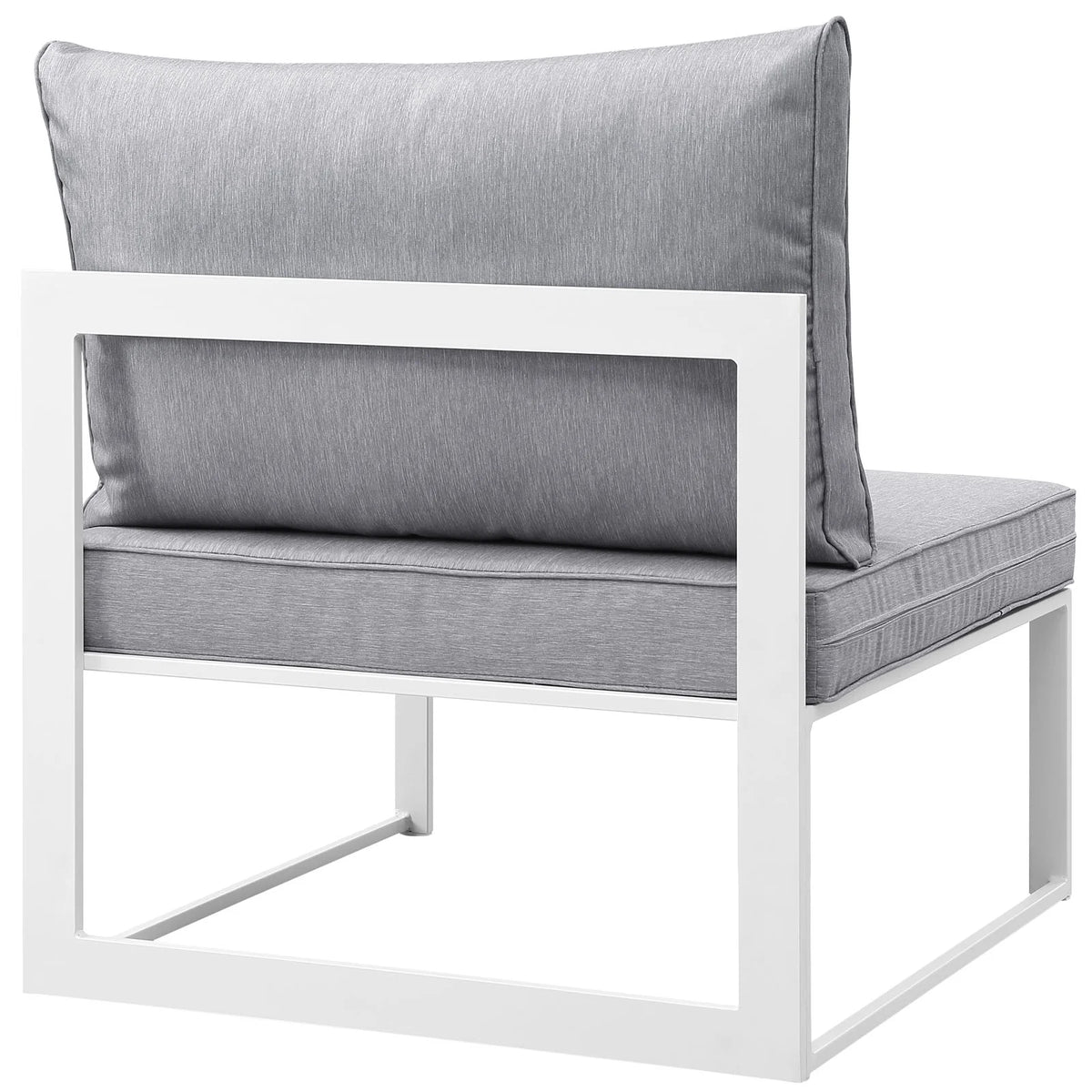 White Grey Fabric Outdoor Patio Sectional Sofa Set C6856