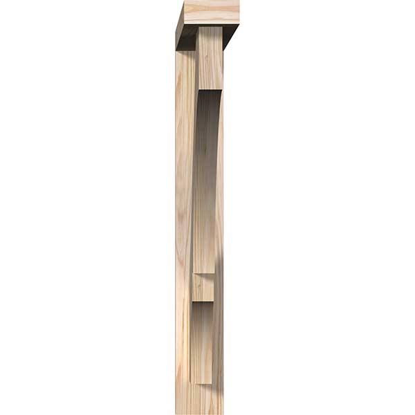 Balboa Block Smooth Bracket with Offset Brace, Douglas Fir K26972