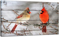 Framed Canvas Wall Decor Red Birds Painting 20x36inches Pack of 2 L3594