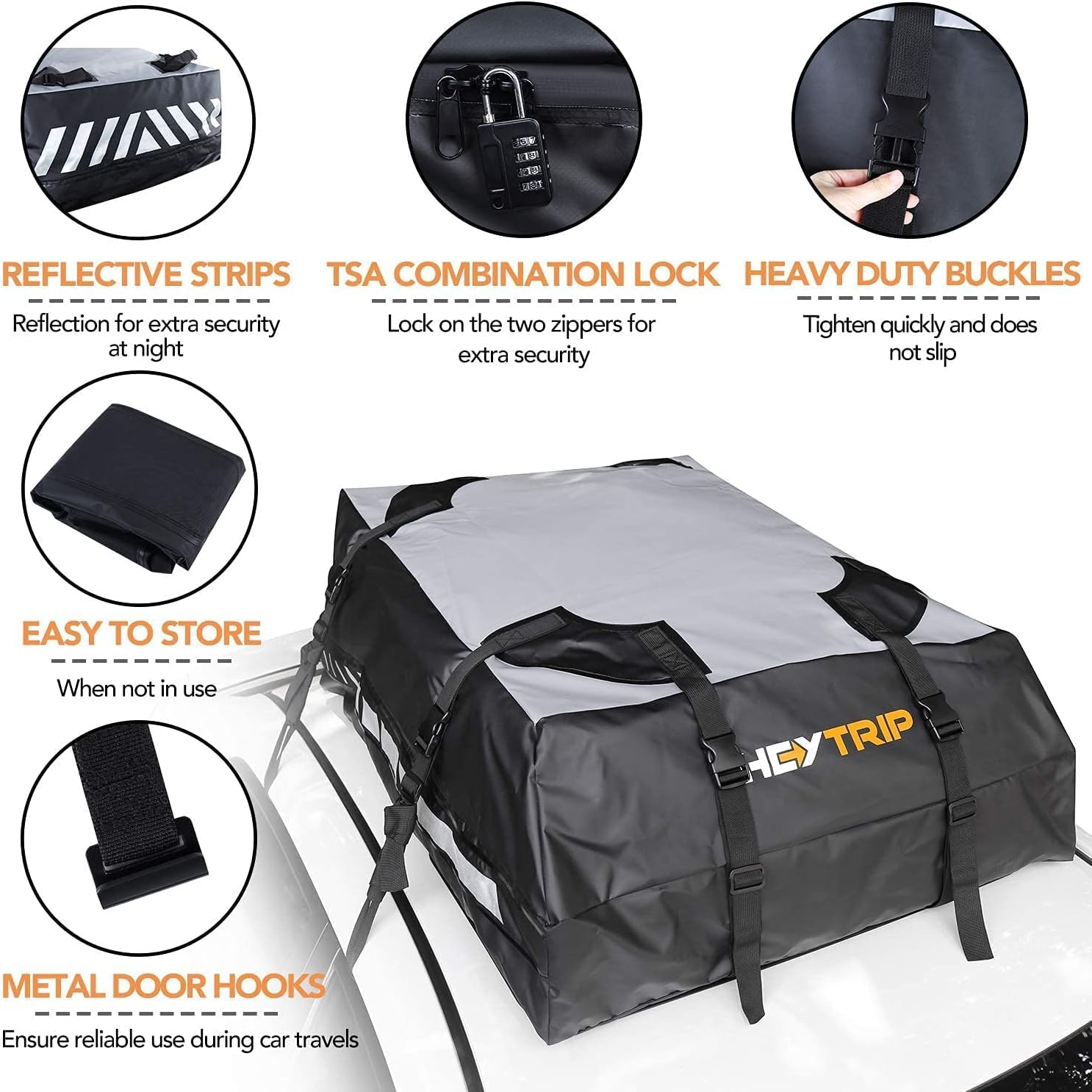 Waterproof Rooftop Cargo Carrier Pack of 2 M900