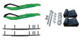 Green XT Snowmobile Skis with 8" Round Bars Complete Kit G793083
