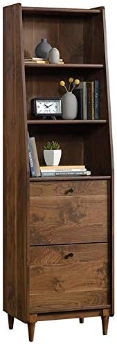 Vintage Wood 3 Shelf Bookcase with File Drawer N3282
