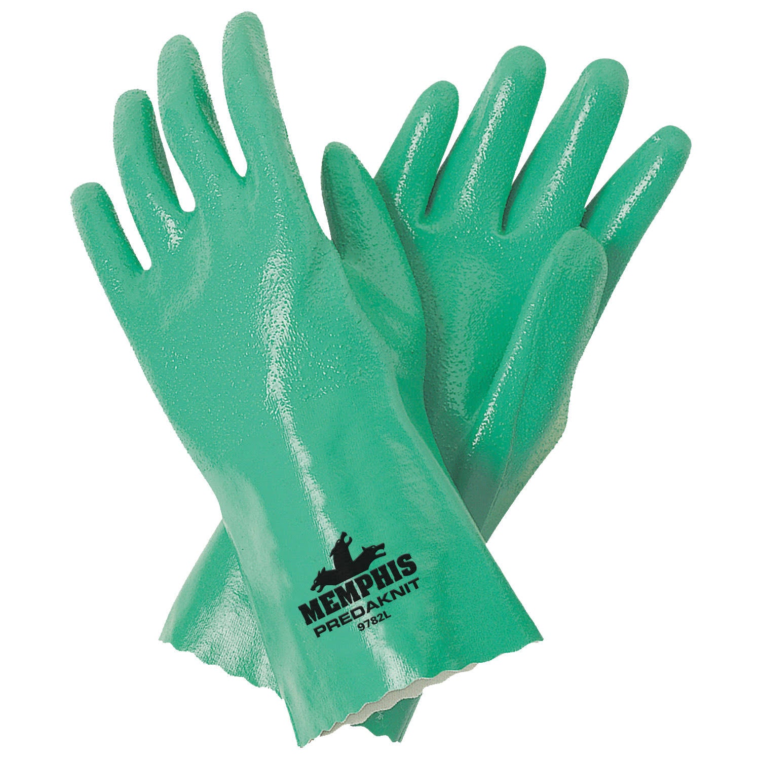 12 Pk Green Chemical Resistant Gloves R230
