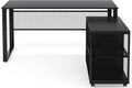 L-Shaped Computer Desk with File Cabinet G36072