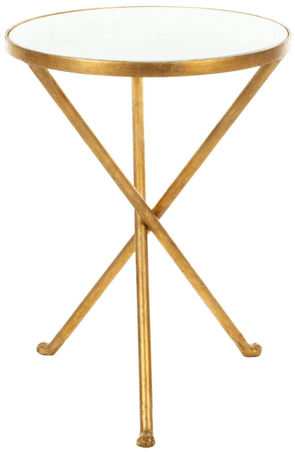 Gold White Accent Table S243874