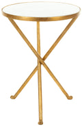 Gold White Accent Table S243874
