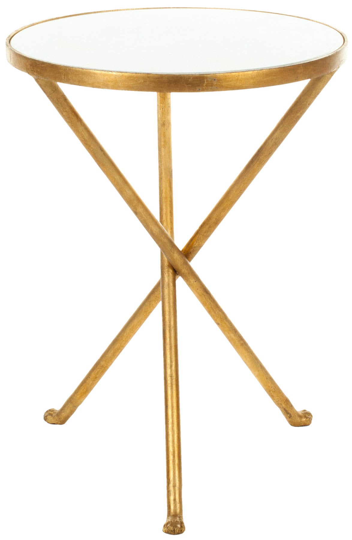 Gold White Accent Table S243874
