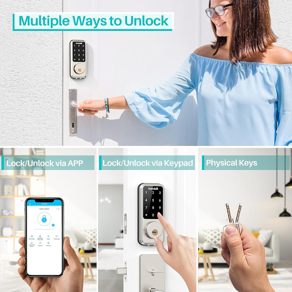 Smart Lock with Touch Screen Keypads and App Control L7461