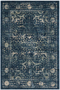 Navy / Beige Runner Rug S121