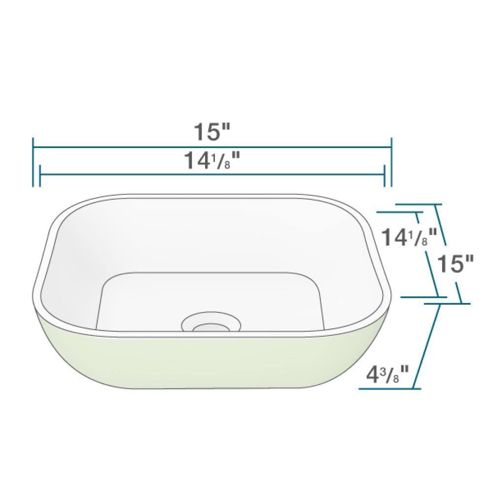 Stone Composite Square Vessel Sink O175