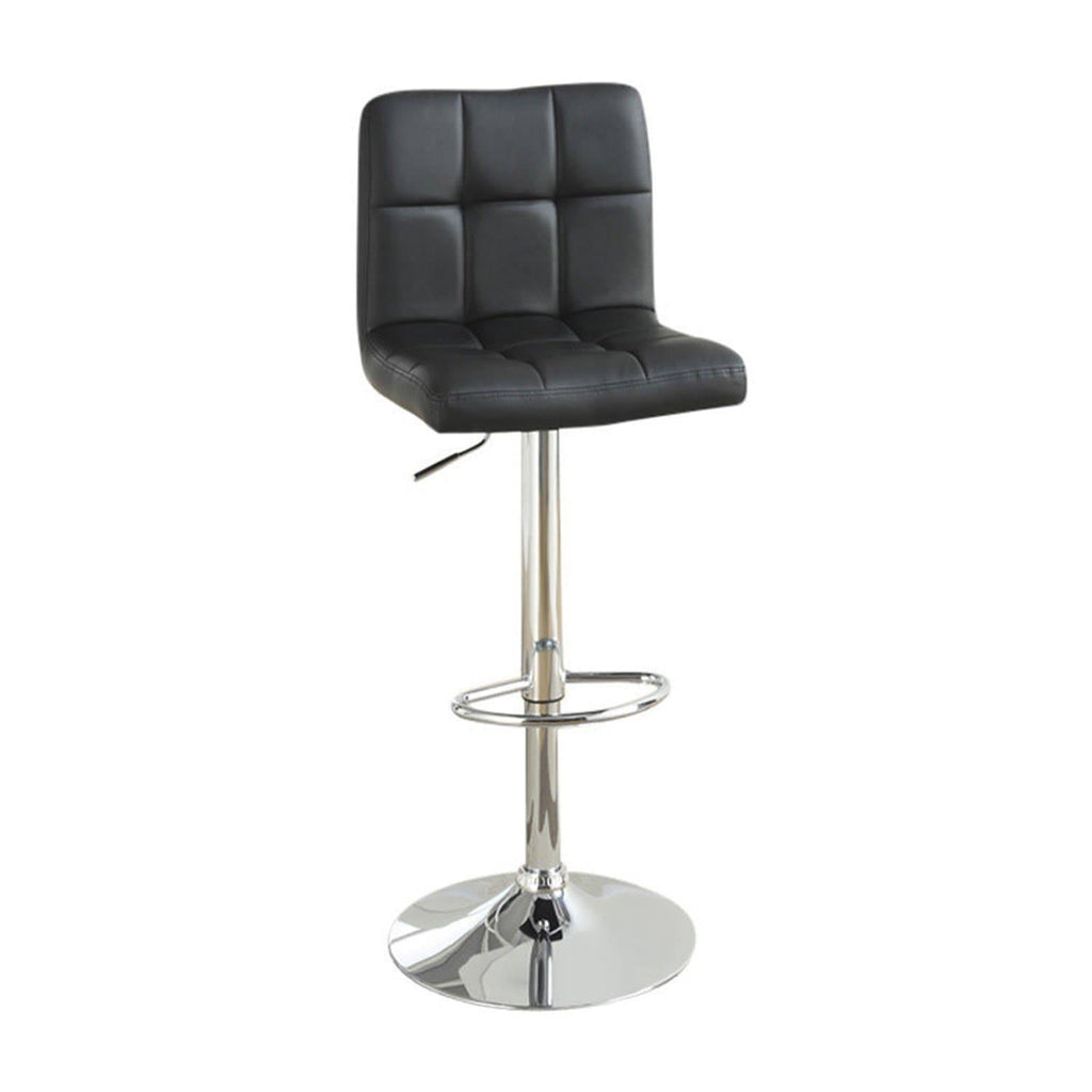 Black and Silver Set of 2 Bar Stool I94955