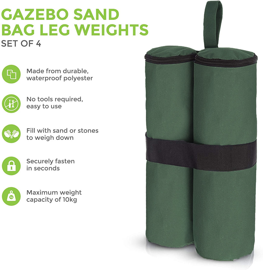 4PCS Green 30lb Canopy Weight Bags N5647