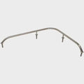 4-Post Polished Stainless Steel Corner Grab Rail I21761