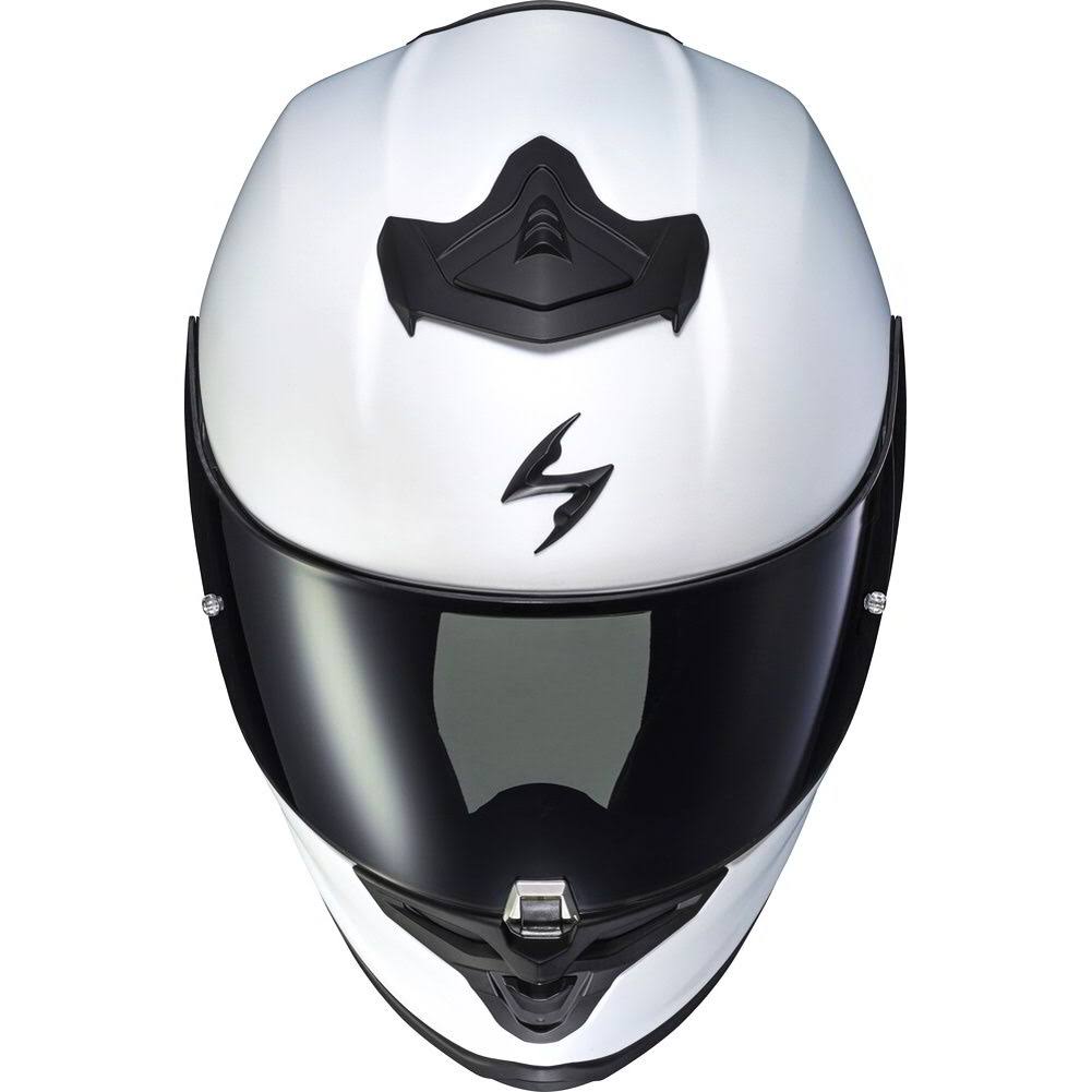 Matte Pearl White Solid Motorcycle Helmet O29377
