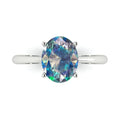18K White Gold Solitaire Ring V5841