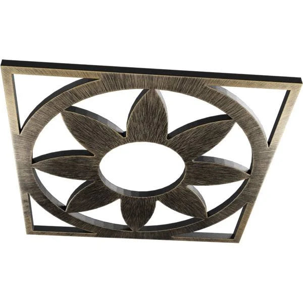 Antiqued Pale PVC Pierced Ceiling Medallion K682