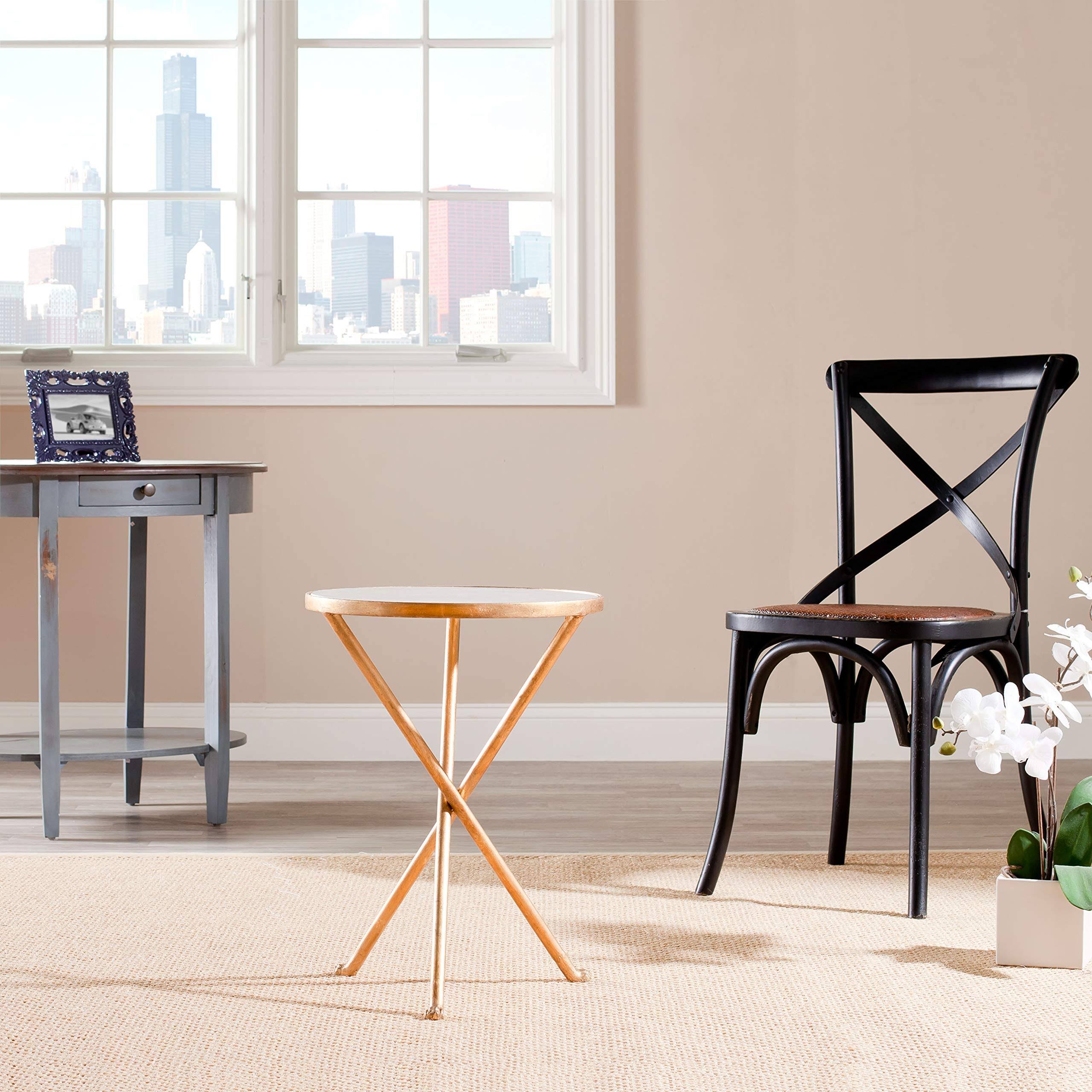 Gold White Accent Table S243874