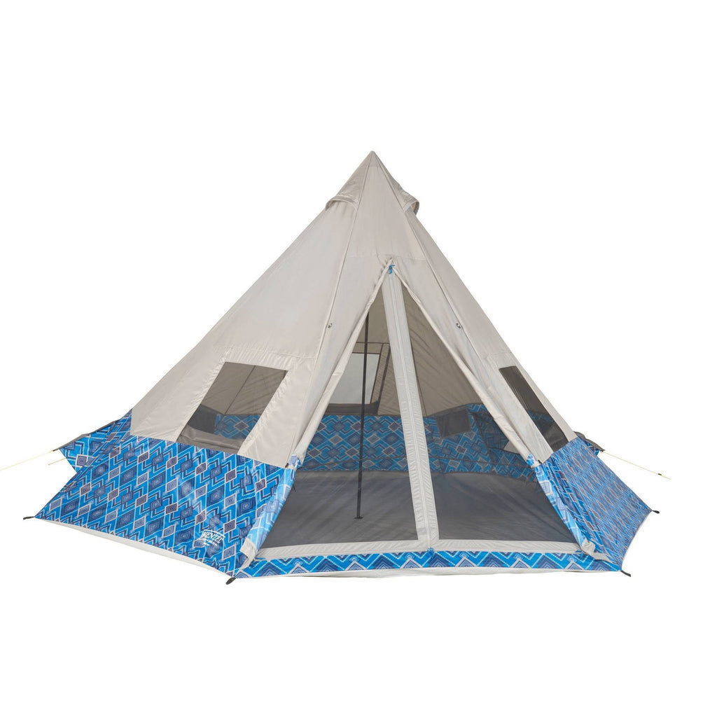 8 Person Teepee Tent, Blue T958