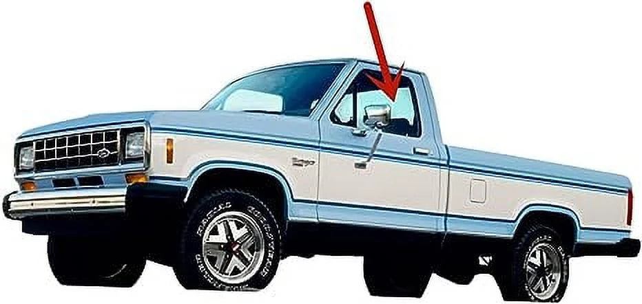 Vent Style Driver Left Side Door Window Glass for Ford Ranger Pickup/Bronco II 1983-1988 T185