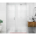 Chrome Frameless Hinged Shower Door Q87403