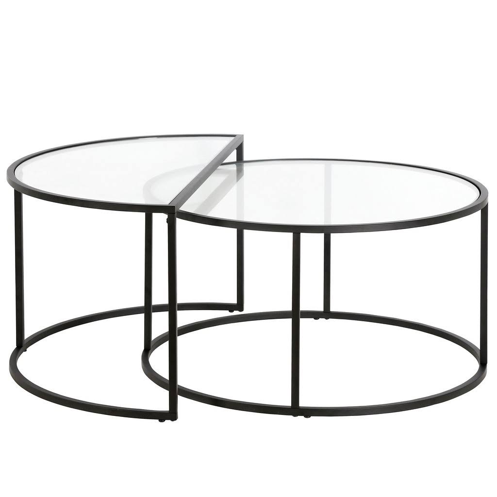 Blackened Bronze Nested Coffee Table Set Z731388