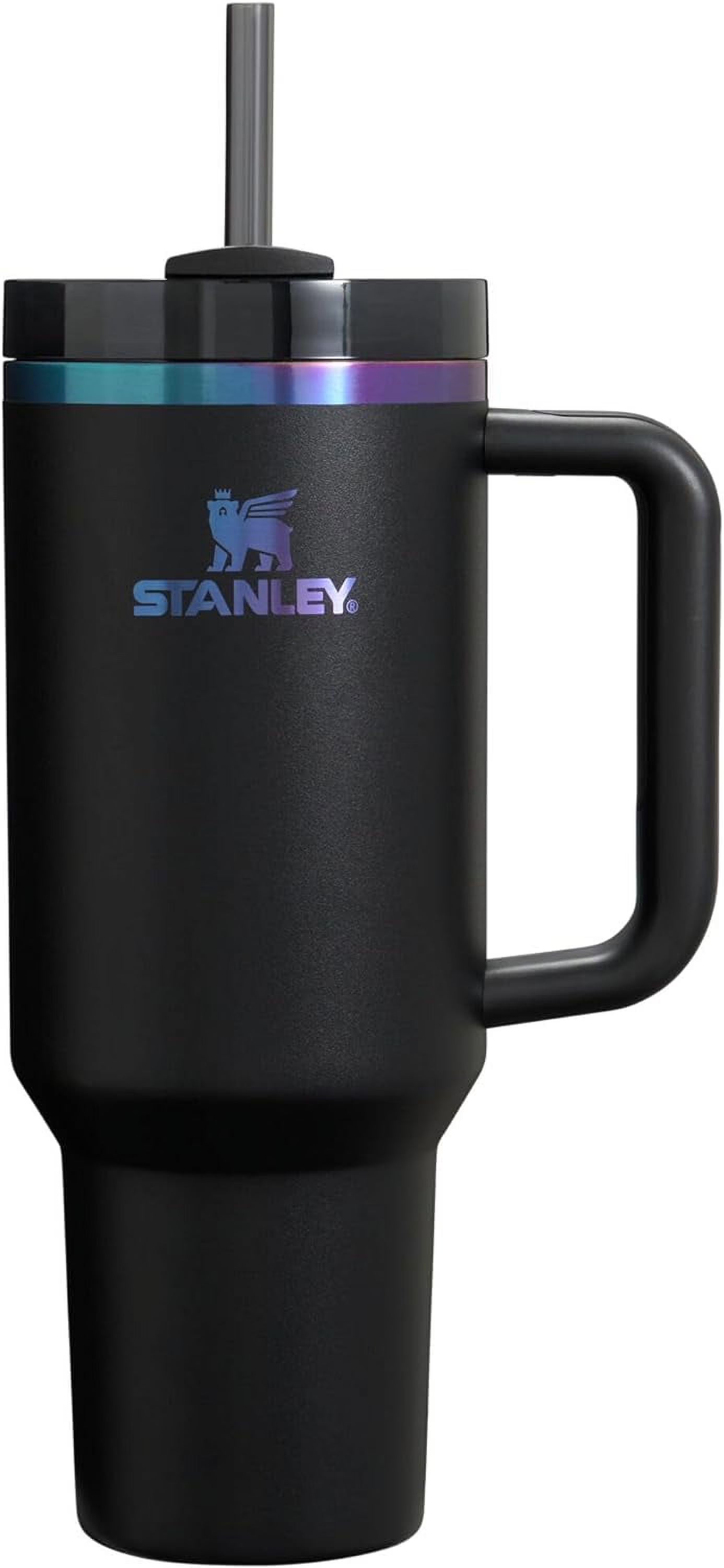 40oz Tumbler with Lid and Straw - Black X397