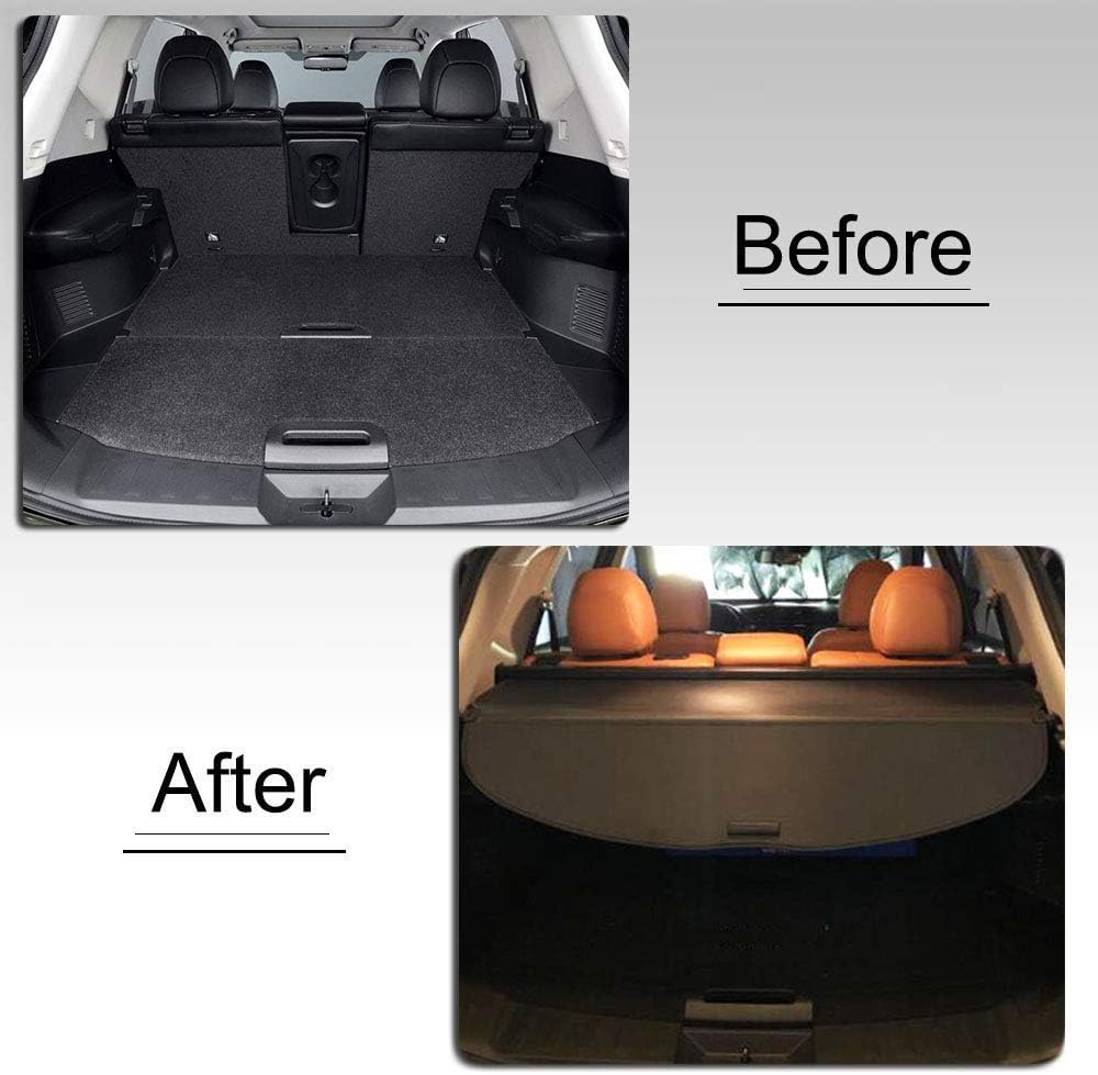 Cargo Cover Trunk Shade Black Pack of 2 E411