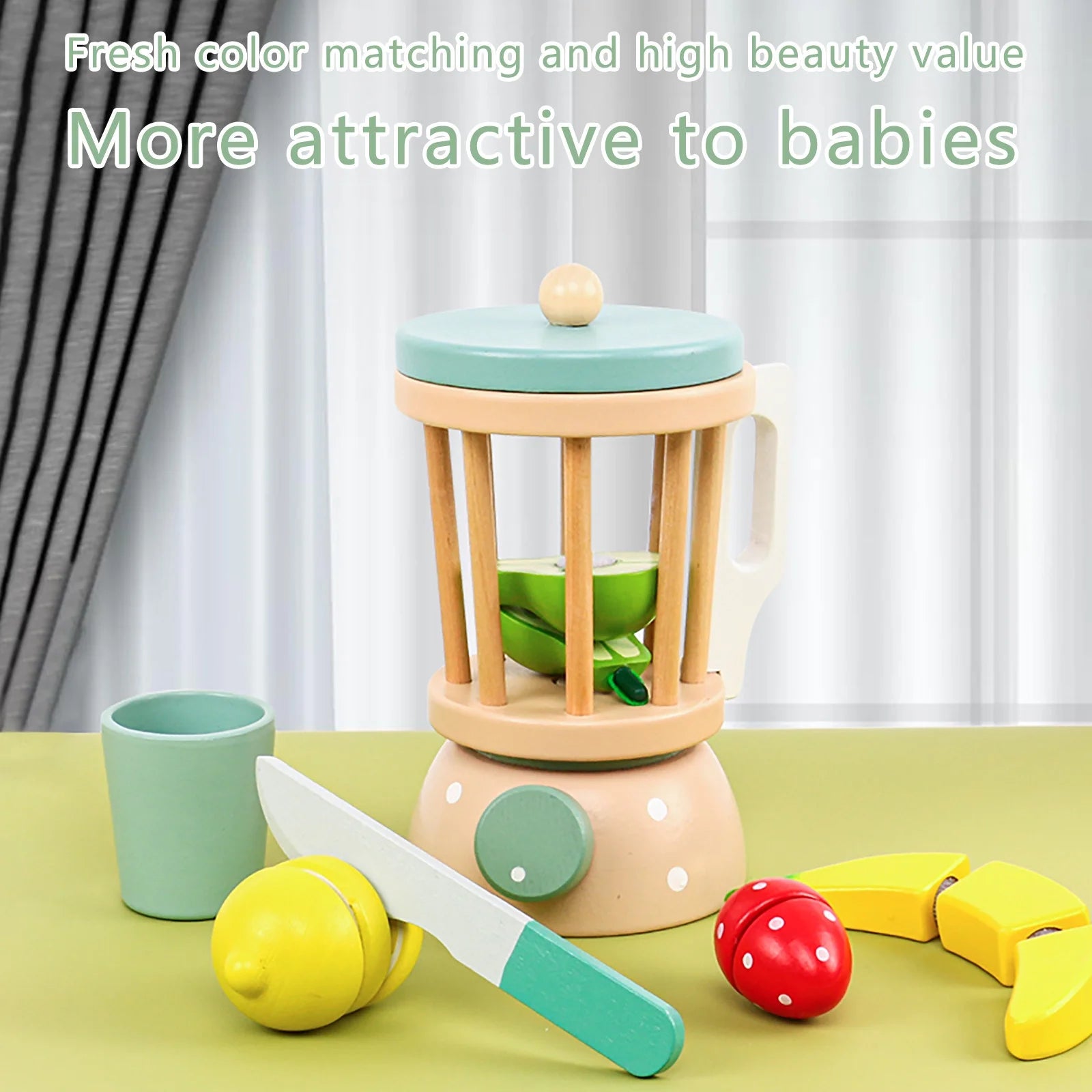 Montessori Wooden Toy Blender Juicer and Smoothie Maker P5197