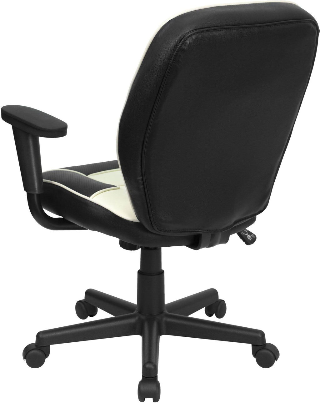 Black Vinyl Mid-Back Executive Office Chair I2883