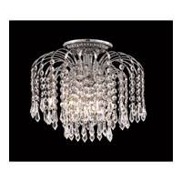 4 Light Chrome Flush Mount Crystal N2810
