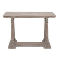 Light Brown Rustic Wood Console Table N94943