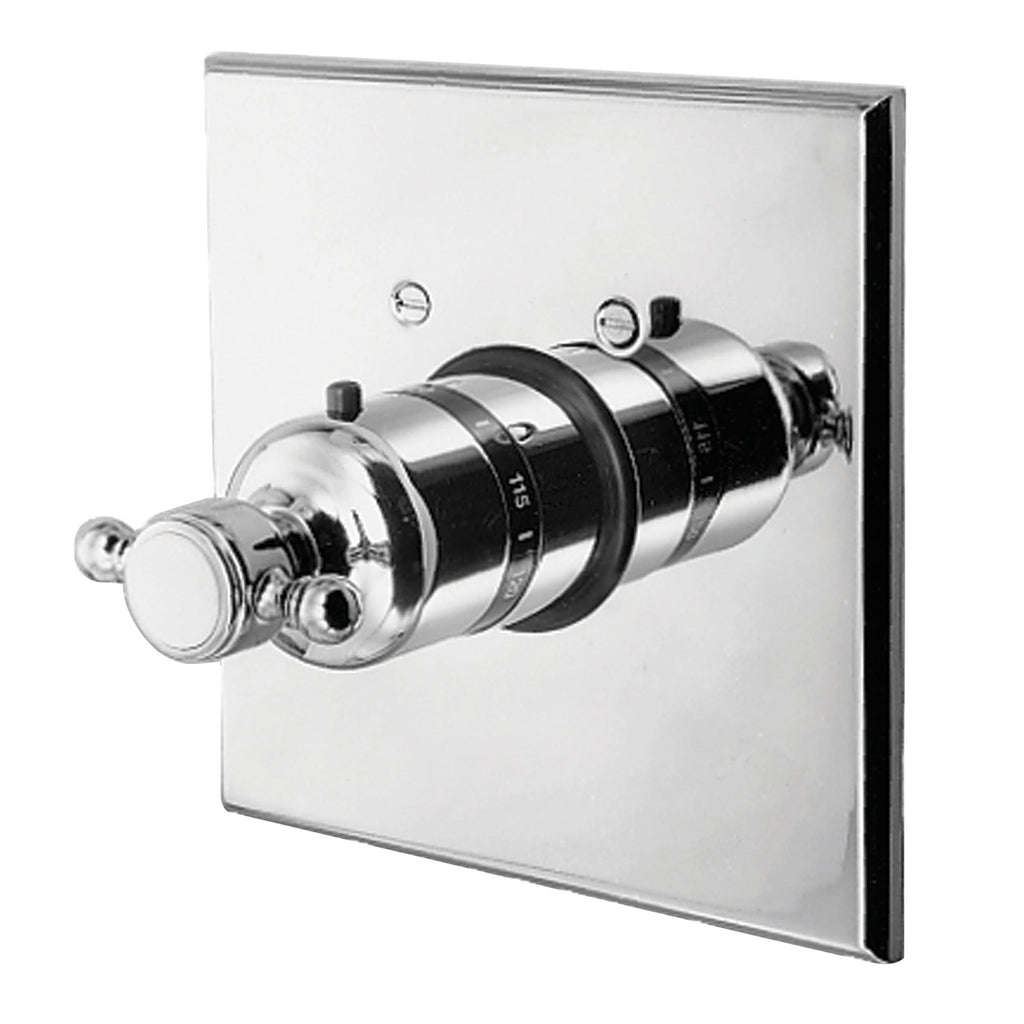 Matte White Thermostatic Trim Plate with Handle S936568