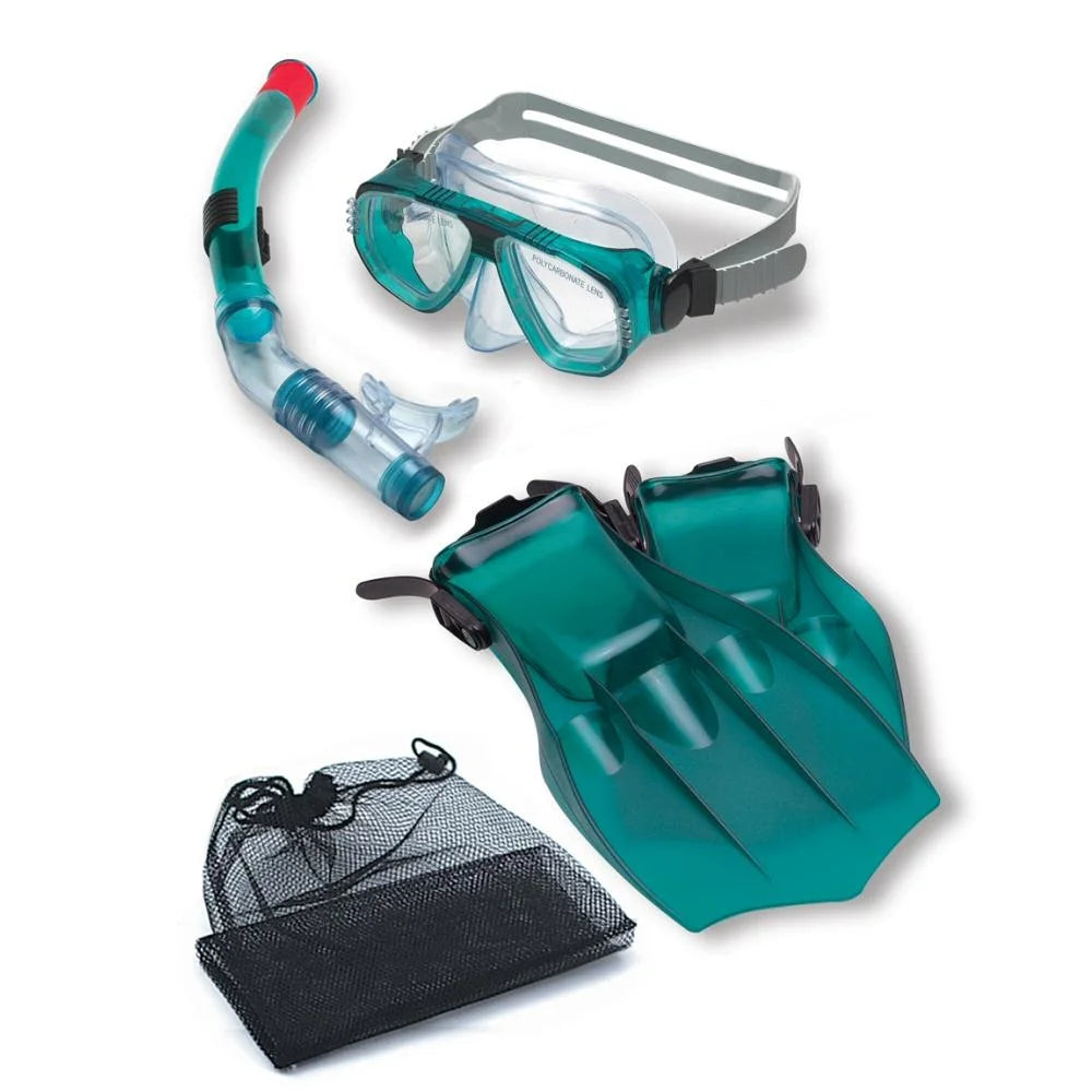 Snorkeling Set with Mask, Snorkel and Fins G638625