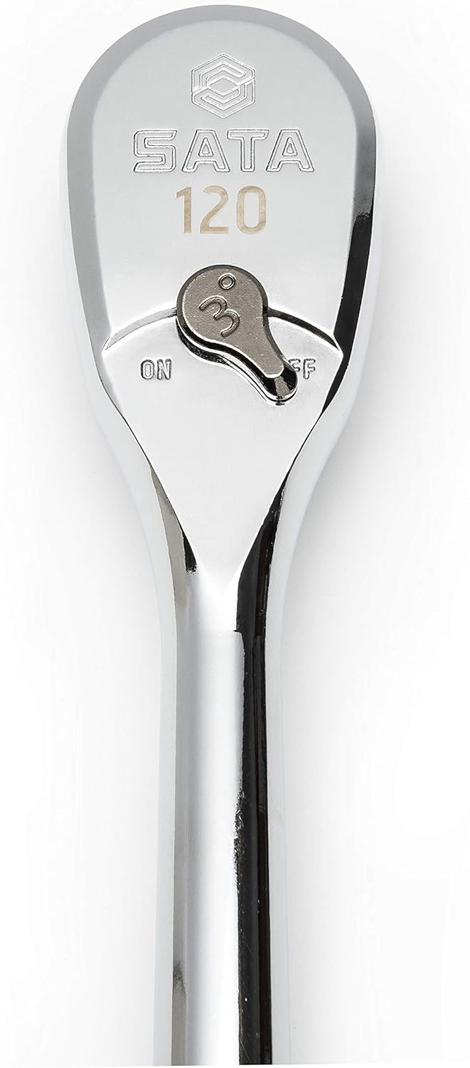 120P Professional Ratchet Set with On/Off Switch and Dual-Pawl 60-Tooth Teardrop Head G622512